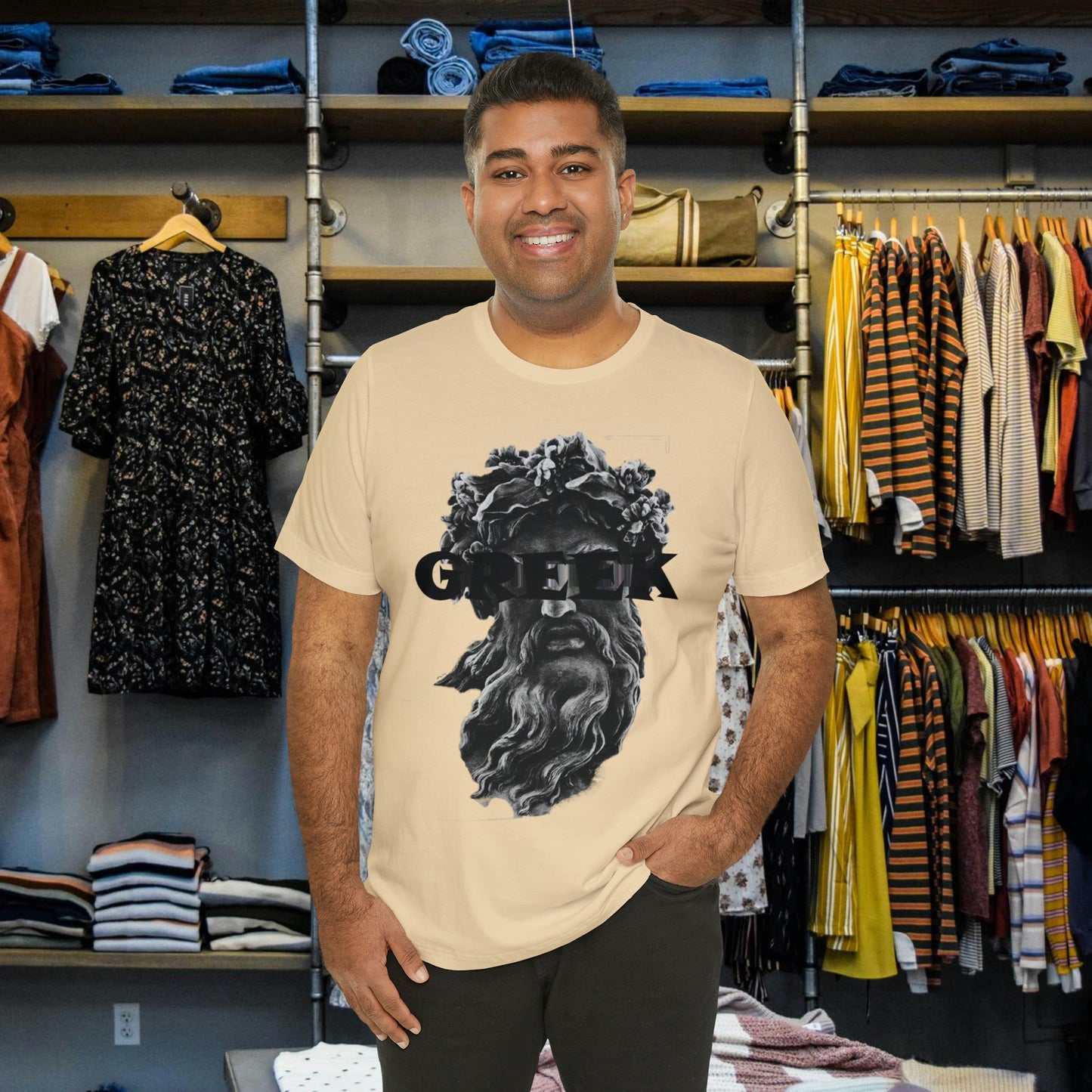 "Authentic Greek Art-Inspired T-Shirt: Elevate Your Style with Timeless Hellenic Designs!"