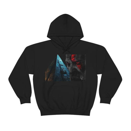 Unleash Your Inner God with our Kratos Design Inspired Hoodie - Stylish & Comfortable!