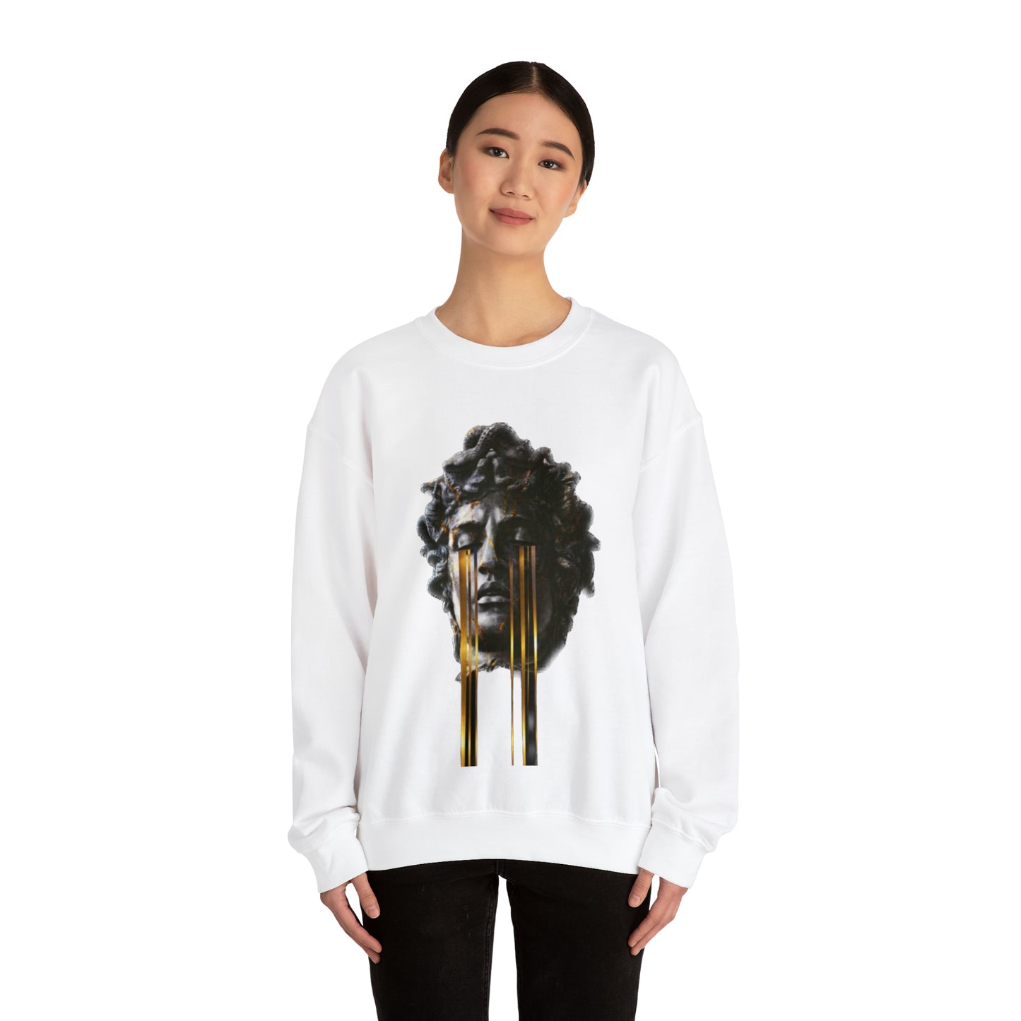 Stylish Greek Art Design-Inspired Black Sweatshirt: Elevate Your Wardrobe!