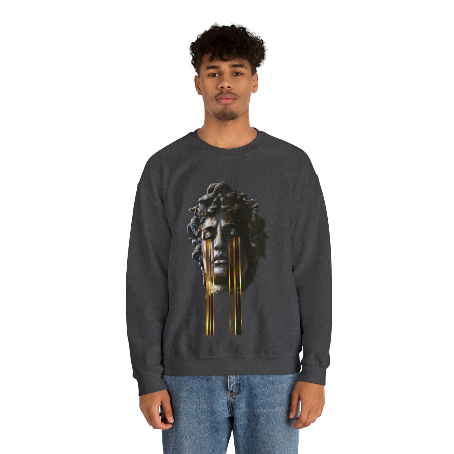 Stylish Greek Art Design-Inspired Black Sweatshirt: Elevate Your Wardrobe!