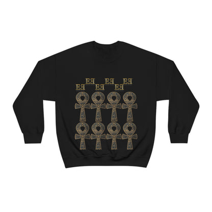 Stylish Greek Art Design-Inspired Black Sweatshirt: Elevate Your Wardrobe!