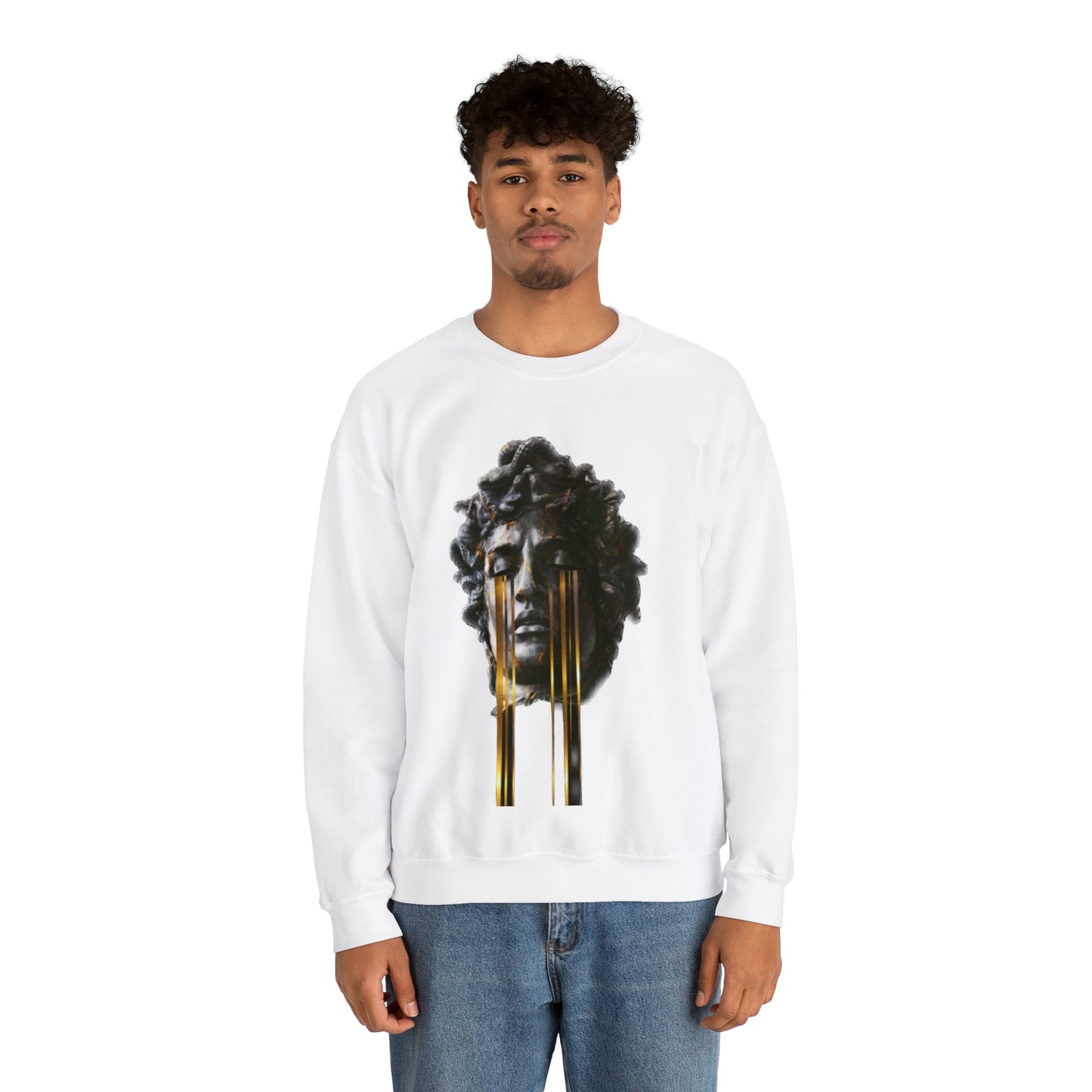 Stylish Greek Art Design-Inspired Black Sweatshirt: Elevate Your Wardrobe!